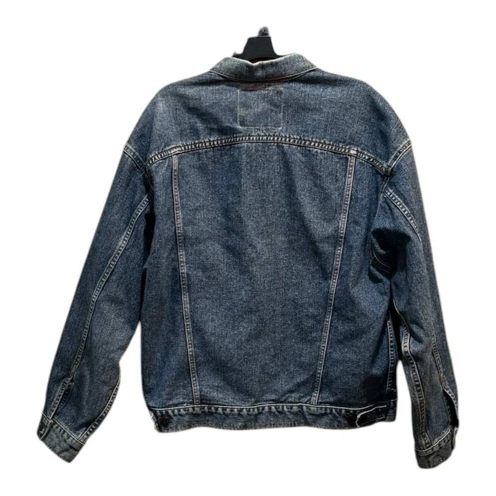 Levi's Denim Trucker Jacket Size L 100% Cotton Denim Vintage Made in the USA